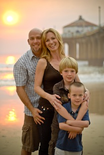 Family By Manhattan Beach Pier in the South Bay